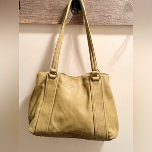 American Leather Shoulder Bag - Olive